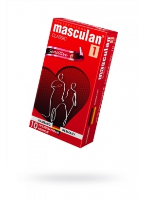 ПРЕЗЕРВАТИВЫ MASCULAN, СLASSIC 1, НЕЖНЫЕ, 19 СМ, 5,2 СМ, 10 ШТ.